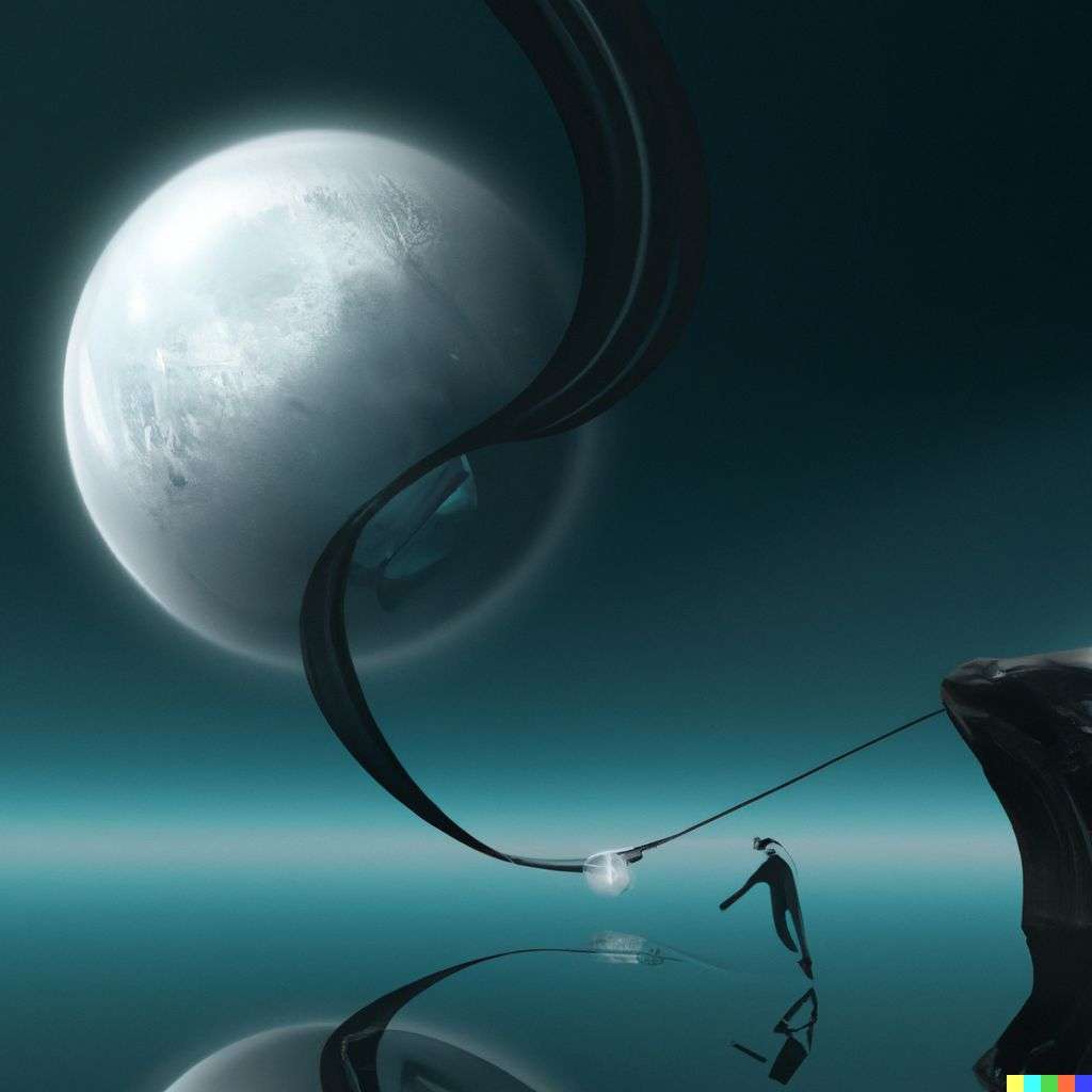 the discovery of gravity, by Stephan Martiniere